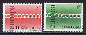 Люксембург, 1971, Европа СЕПТ, 2 марки